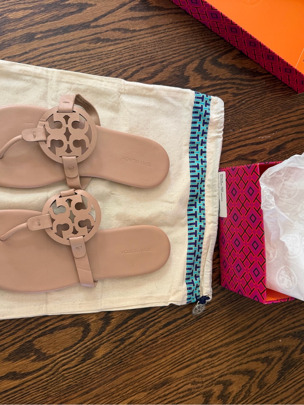 Tory Burch Women's Miller Sandal in Light Pink - Picture 5 of 5